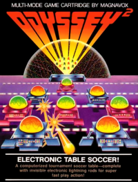 Electronic Table Soccer Magnavox Odyssey 2 US box art
